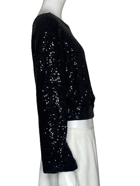 Top Express Lentejuelas Negro - Talla XS