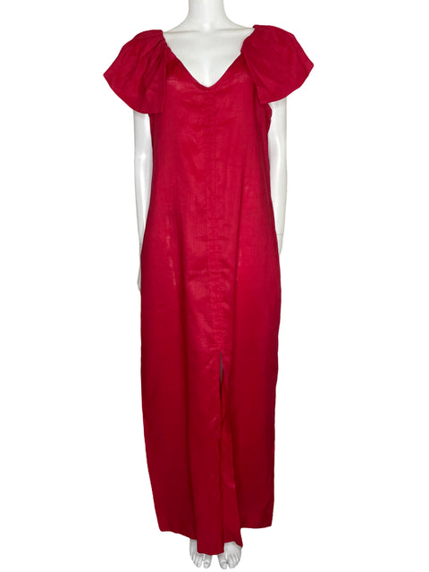 Vestido Tesoro TPS Maxi Bolsillos Rojo-Talla U