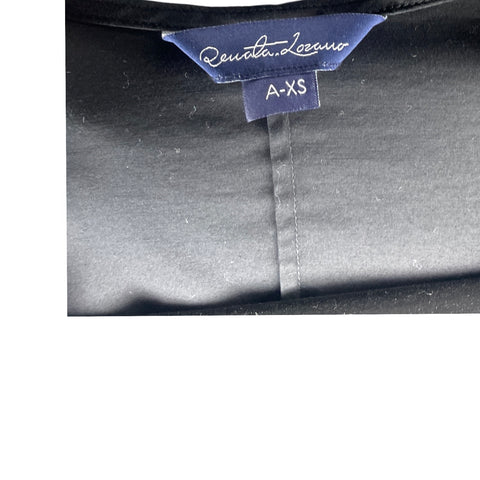 Blusa Renata Lozano Dos Botones Negro-Talla XS