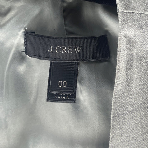 Blusa J.Crew Cuello V Sin Manga Gris-Talla 00