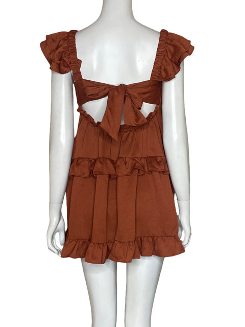 Vestido Weworewhat Mini Naranja - Talla XS