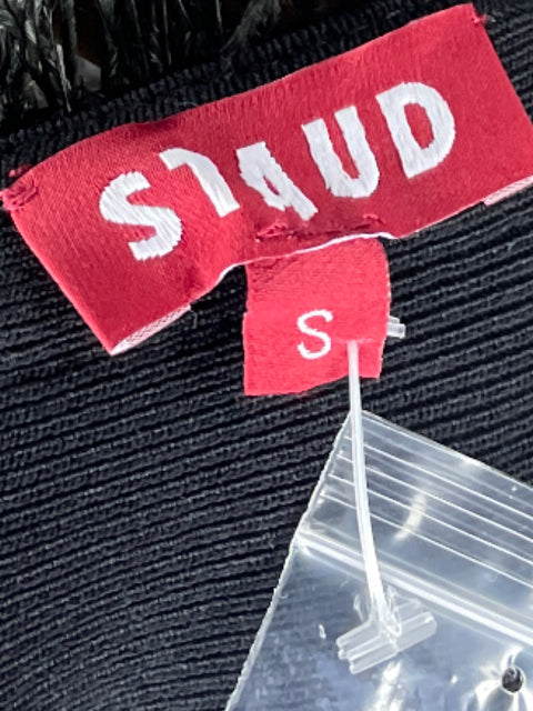 Vestido Staud Plumas Negro - Talla S