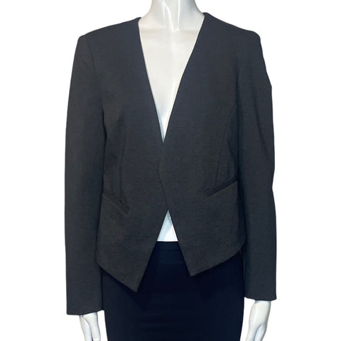 Blazer Mario Serrani Asimetrico Gris-Talla S