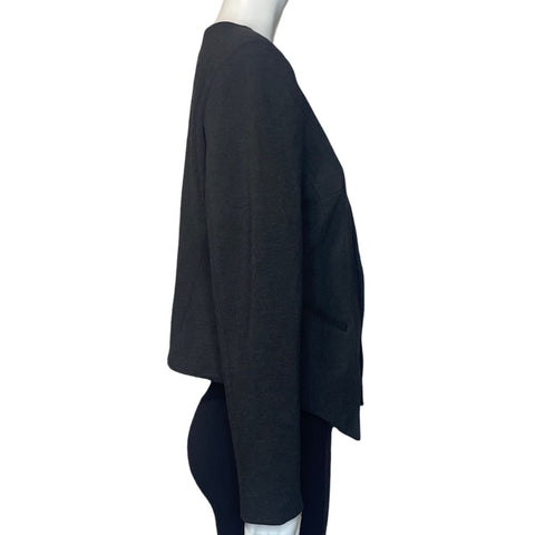 Blazer Mario Serrani Asimetrico Gris-Talla S