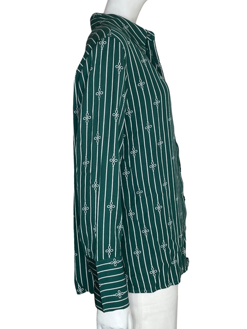 Blusa Tommy Hilfiger de Viscosa Estampado Verde - Talla 10