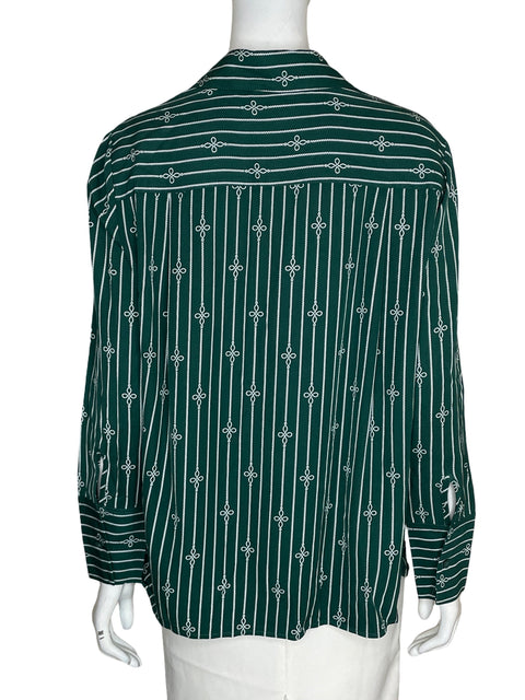 Blusa Tommy Hilfiger de Viscosa Estampado Verde - Talla 10
