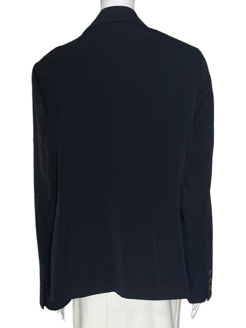 Chaqueta Ellen Tracy Recto Bolsillos Negro - Talla 16