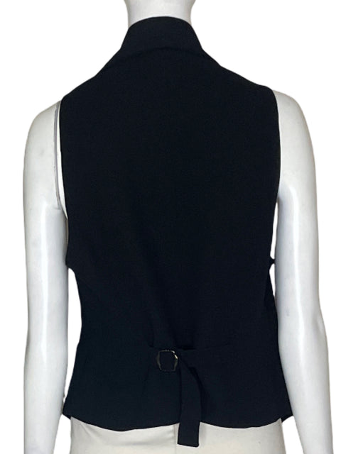 Blazer Zara Abierto Liso Negro - Talla L