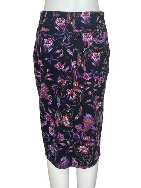 Falda Thalia Midi Estampado Morado - Talla M