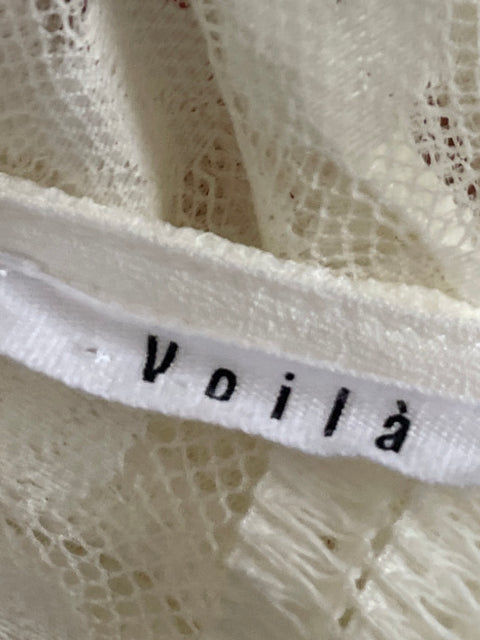 Blusa Voilá Encaje Blanco - Talla S