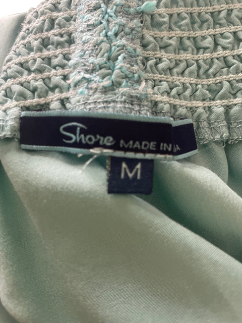 Falda Shore Botones Liso Azul - Talla M