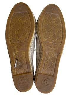Espadrilles Chanel Beige Lona