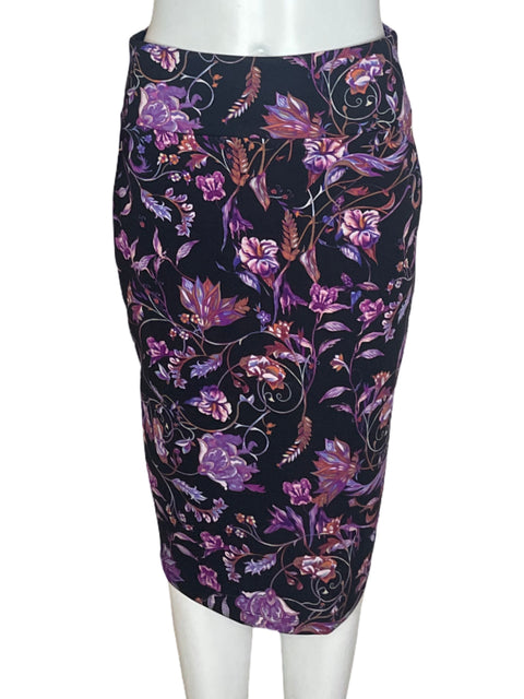 Falda Thalia Midi Estampado Morado - Talla M