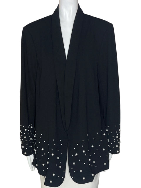 Chaqueta Tesoro Tps Liso Pedreria Negro - Talla XL