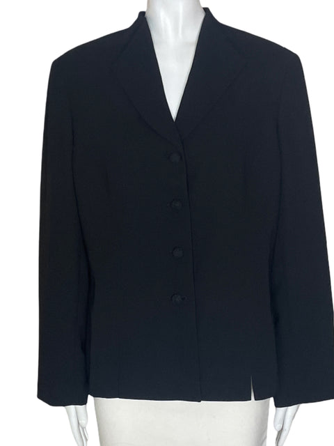 Chaqueta Le Suit Liso Negro - Talla 14