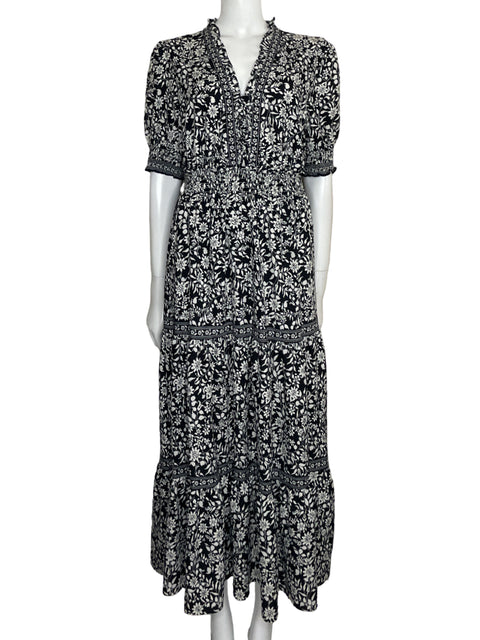 Vestido Max Studio Midi Floral Negro - Talla L