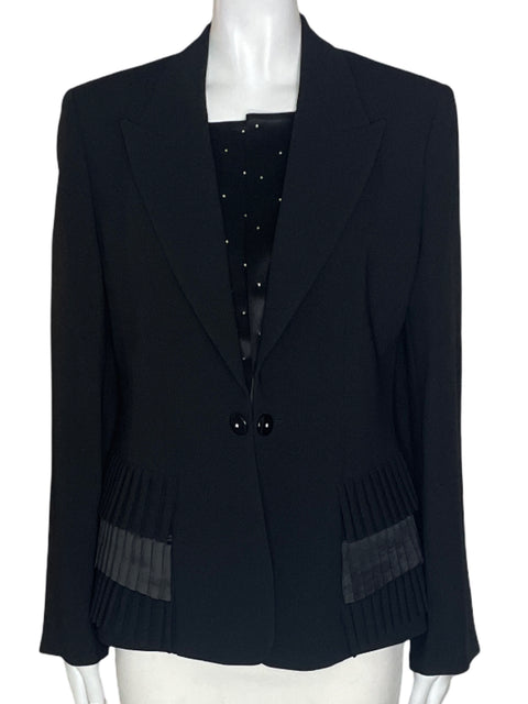 Chaqueta Alliage Lentejuelas Brillo Negro - Talla 44