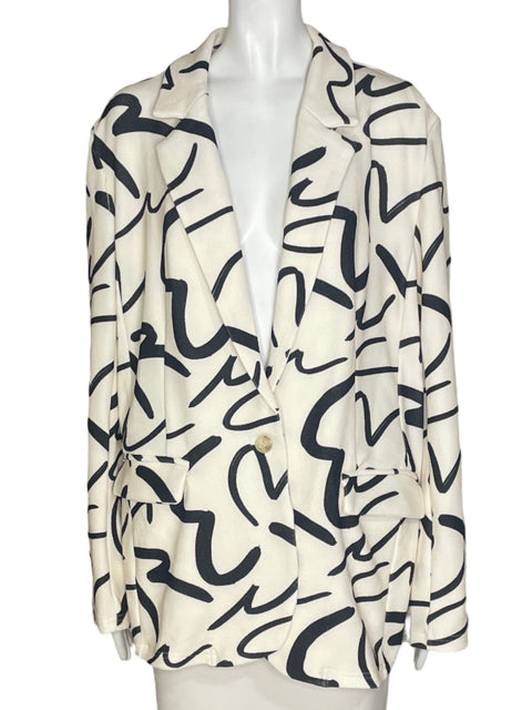 Chaqueta Tesoro Tps Estampado Blanco - Talla XL
