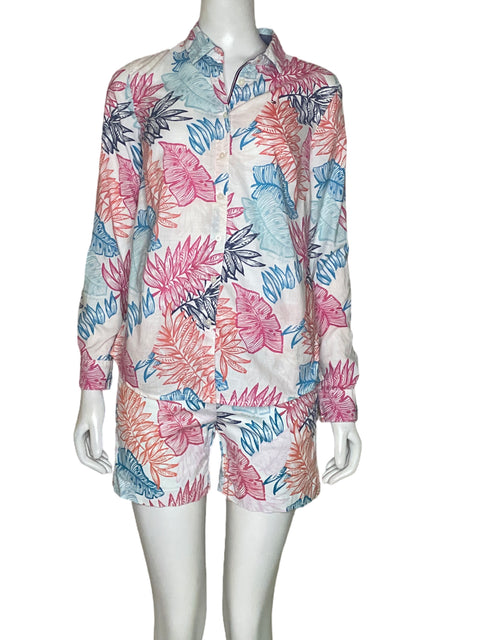 Conjunto Tommy Hilfiger Estampado Ajustado Blanco - Talla 0