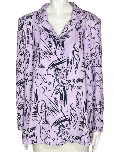 Chaqueta Tesoro Tps Estampado Morado - Talla XL