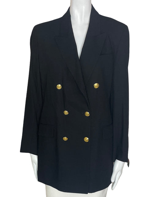Chaqueta María & Spencer Liso 6 botones Negro - Talla 38