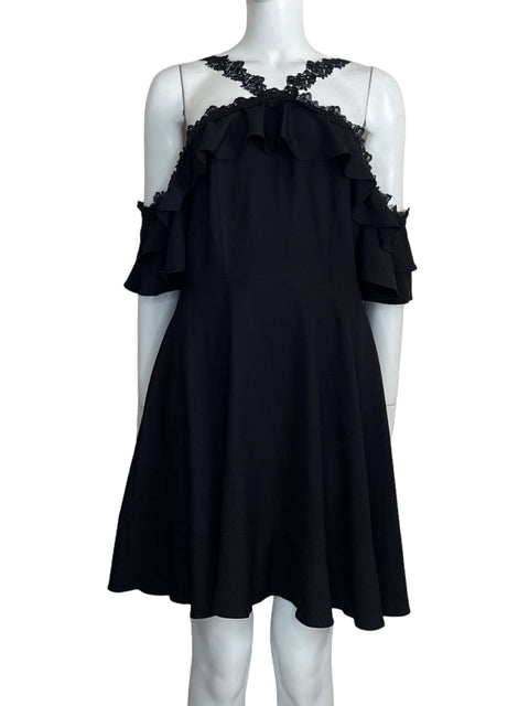 Vestido Symphony Mini Encaje Negro - Talla L
