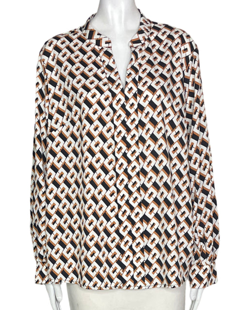 Blusa Tesoro Tps Estampado Cuello v Marrón - Talla XXL