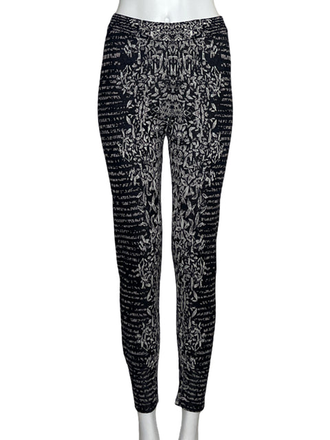 Pantalón Bcbg Maxazria Leggins Estampado Negro - Talla XS