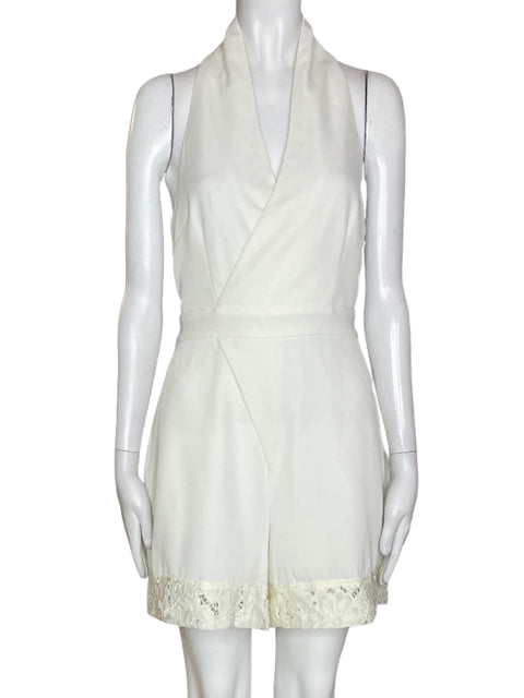 Vestido Keepsake Liso Encaje Blanco - Talla M