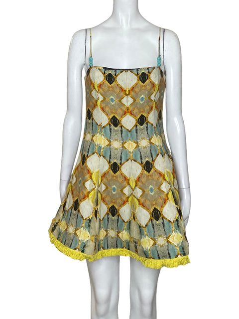 Vestido Alexis Cruz Tirantes Amarillo - Talla XS