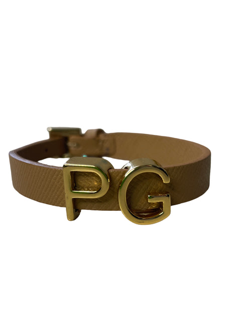 Pulsera Purificación García Liso Marrón - Talla U