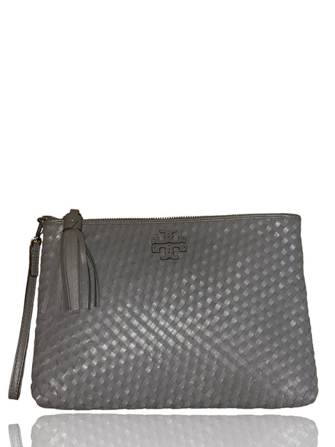 Cartera Tory Burch Texturizado Gris - Talla U