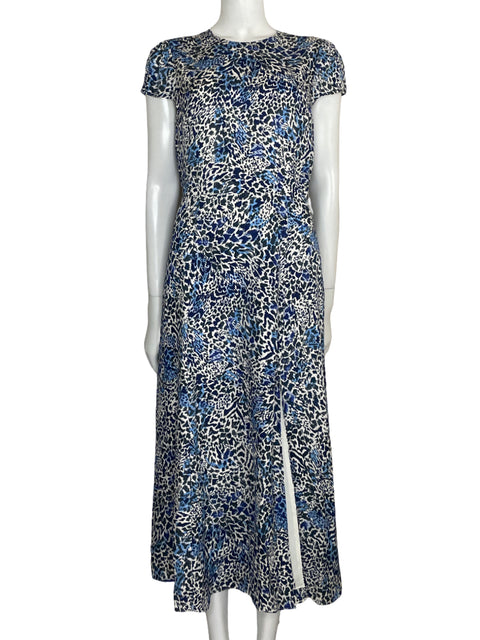 Vestido Reiss Maxi Back out Azul - Talla 8