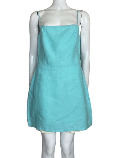 Vestido La Brise Mini Tirantes Azul - Talla L