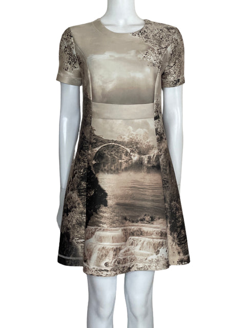 Vestido Bcbg Paisaje Mini Beige - Talla 8