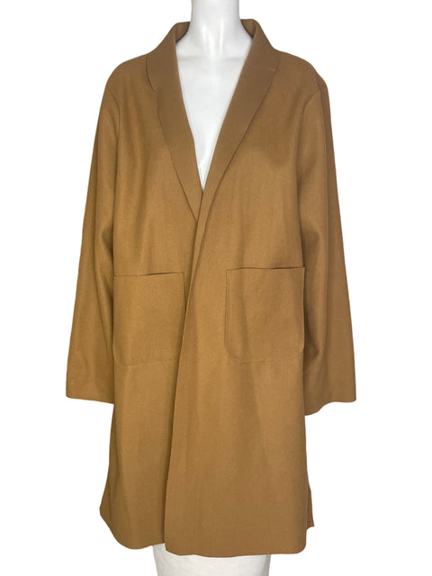 Chaqueta Tesoro Tps Liso Abierto Marron - Talla XXL