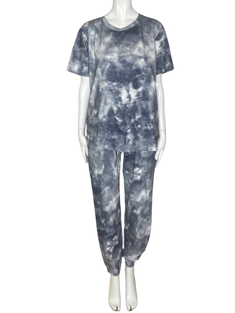 Conjunto Tesoro Tps Tie-dye Manga corta Blusa/pantalon Gris - Talla L