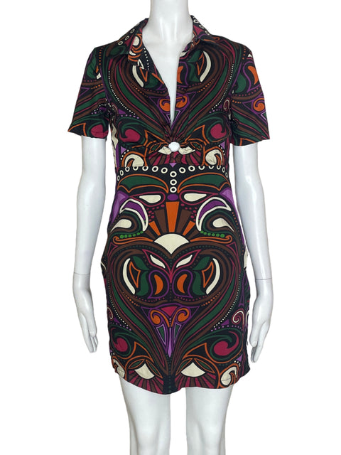 Vestido Desigual Slim Retro Morado - Talla M