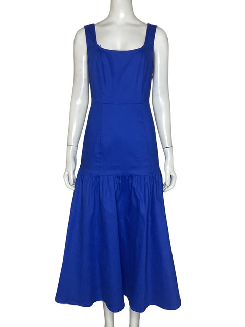 Vestido Flying Tomato Midi Ajustado Azul - Talla S