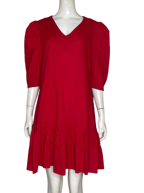 Vestido Jalate Bombacho fluido Rojo - Talla M
