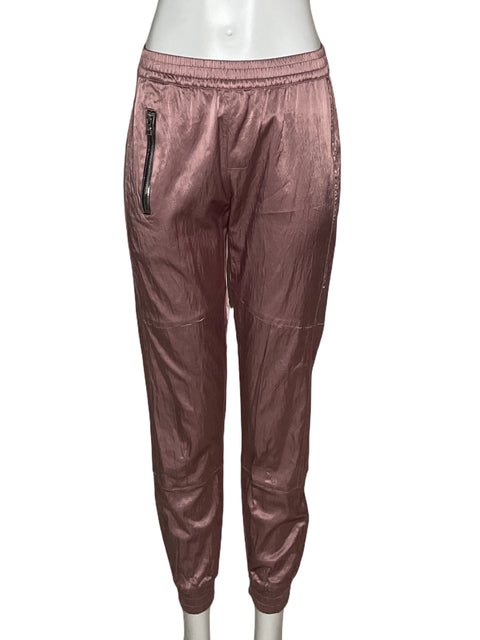 Pantalón R + A Slim fit Satinado Rosado - Talla M