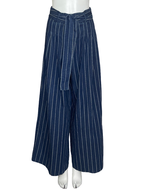 Pantalón Gracia Fajon Rayas Azul - Talla M