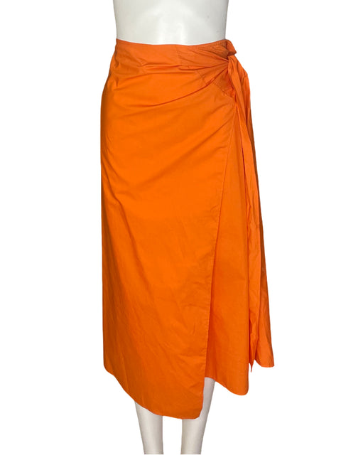 Falda Padova Midi Cruzado Naranja - Talla 6
