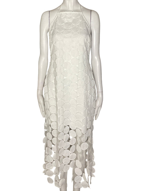 Vestido Bela Nova Midi Tejido Blanco - Talla L