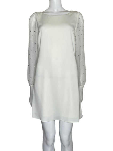 Vestido Erin Pedrería Long sleeve Blanco - Talla 0