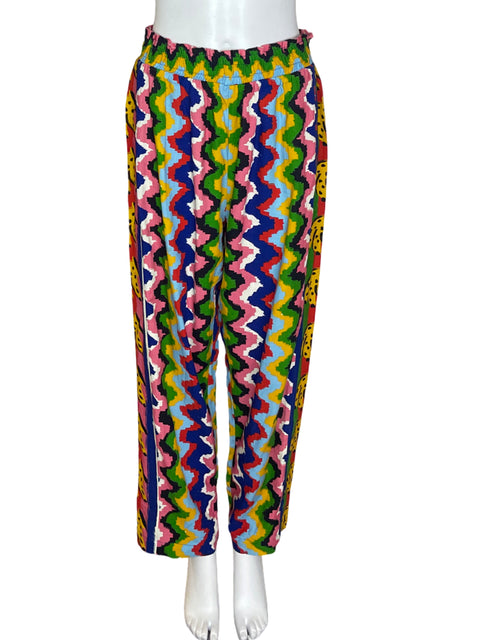 Pantalón Farm Estampado Wide-leg Azul - Talla XL