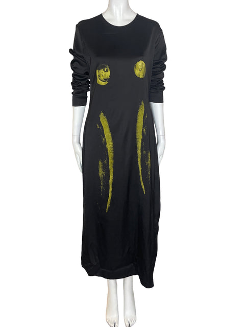 Vestido Zara Maxi Manga larga Ajustado Negro - Talla XL