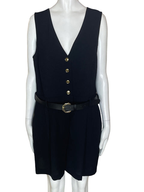 Romper Zara Liso Sin mangas Negro - Talla XL