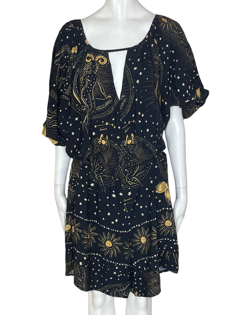 Romper Farm Estampado Abullonado Azul - Talla XL