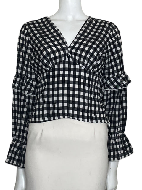 Blusa Tesoro Tps Long sleeve Cuadros Negro - Talla S